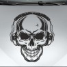 Aufkleber Auto Totenkopf Schädel Skull Bones Böse Cappy Gangster Zylinder Rosen Blumen Blüten Gentleman DJ Rock Punisher
