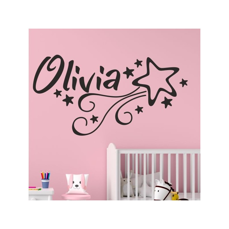 Wandaufkleber Wandtattoo Aufkleber Baby Babies Wunschnamen Sterne Häschen kleiner Prinz kleine Prinzessin Fee Elfen Gewicht Name