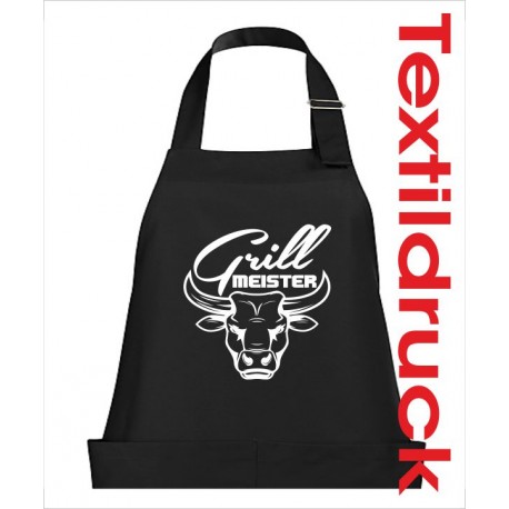 Grillschürze Schürzen KOCH & GRILL Grillmeister Männer Grillen + Name Schürze Kochschürze Geschenk Fun