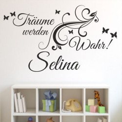 Wandaufkleber Wandtattoo Aufkleber Baby Babies Wunschnamen Sterne Häschen kleiner Prinz kleine Prinzessin Fee Elfen Gewicht Name