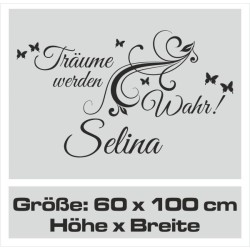 Wandaufkleber Wandtattoo Aufkleber Baby Babies Wunschnamen Sterne Häschen kleiner Prinz kleine Prinzessin Fee Elfen Gewicht Name