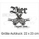Grillschürze Schürzen KOCH & GRILL Bier regelt das Männer Grillen + Name Schürze Kochschürze Geschenk Fun