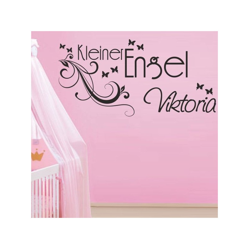 Wandaufkleber Wandtattoo Aufkleber Baby Babies Wunschnamen Sterne Häschen kleiner Prinz kleine Prinzessin Fee Elfen Gewicht Name