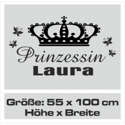 Wandaufkleber Wandtattoo Aufkleber Baby Babies Wunschnamen Sterne Häschen kleiner Prinz kleine Prinzessin Fee Elfen Gewicht Name