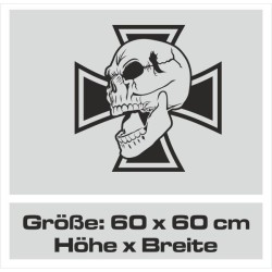 Aufkleber Auto Totenkopf Schädel Skull Bones Böse Cappy Gangster Zylinder Rosen Blumen Blüten Gentleman DJ Rock Punisher