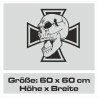 Aufkleber Auto Totenkopf Schädel Skull Bones Böse Cappy Gangster Zylinder Rosen Blumen Blüten Gentleman DJ Rock Punisher