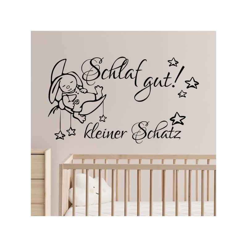 Wandaufkleber Wandtattoo Aufkleber Baby Babies Wunschnamen Sterne Häschen kleiner Prinz kleine Prinzessin Fee Elfen Gewicht Name