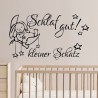 Wandaufkleber Wandtattoo Aufkleber Baby Babies Wunschnamen Sterne Häschen kleiner Prinz kleine Prinzessin Fee Elfen Gewicht Name