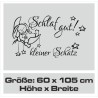 Wandaufkleber Wandtattoo Aufkleber Baby Babies Wunschnamen Sterne Häschen kleiner Prinz kleine Prinzessin Fee Elfen Gewicht Name