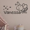 Wandaufkleber Wandtattoo Aufkleber Baby Babies Wunschnamen Sterne Häschen kleiner Prinz kleine Prinzessin Fee Elfen Gewicht Name