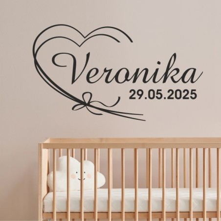 Wandaufkleber Wandtattoo Aufkleber Baby Babies Wunschnamen Sterne Häschen kleiner Prinz kleine Prinzessin Fee Elfen Gewicht Name