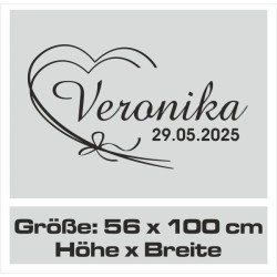 Wandaufkleber Wandtattoo Aufkleber Baby Babies Wunschnamen Sterne Häschen kleiner Prinz kleine Prinzessin Fee Elfen Gewicht Name