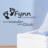 Wandaufkleber Wandtattoo Aufkleber Baby Babies Wunschnamen Sterne Häschen kleiner Prinz kleine Prinzessin Fee Elfen Gewicht Name