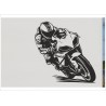 Wohnmobil Aufkleber Motorrad Urlaub Race Biker Wohnanhänger Wohnwagen Camper Camping Auto WOMO