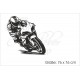 Wohnmobil Aufkleber Motorrad Urlaub Race Biker Wohnanhänger Wohnwagen Camper Camping Auto WOMO