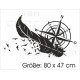 Kompass Windrose Feder Vogel Möwe Wegweiser Traum Motorhaube Aufkleber Auto Tattoo Car Style Sticker
