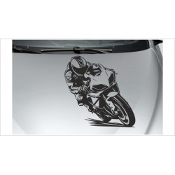 Motorrad Freiheit Biker Helm Rennen Motorhaube Aufkleber Auto Tattoo Car Style Sticker