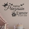 Wandaufkleber Wandtattoo Aufkleber Baby Babies Wunschnamen Sterne Häschen kleiner Prinz kleine Prinzessin Fee Elfen Gewicht Name
