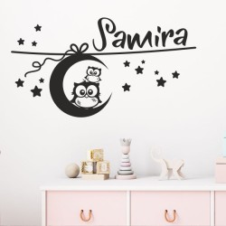 Wandaufkleber Wandtattoo Aufkleber Baby Babies Wunschnamen Sterne Häschen kleiner Prinz kleine Prinzessin Fee Elfen Gewicht Name