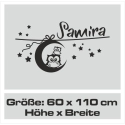 Wandaufkleber Wandtattoo Aufkleber Baby Babies Wunschnamen Sterne Häschen kleiner Prinz kleine Prinzessin Fee Elfen Gewicht Name