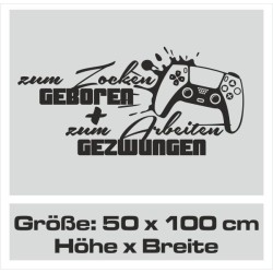 Wandaufkleber Wandtattoo Aufkleber Wand Tattoo Sticker Gamer Spiel Konsole Zocken Spielen Game Over Eat Sleep Repeat Level