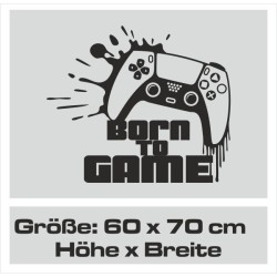 Wandaufkleber Wandtattoo Aufkleber Wand Tattoo Sticker Gamer Spiel Konsole Zocken Spielen Game Over Eat Sleep Repeat Level