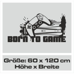 Wandaufkleber Wandtattoo Aufkleber Wand Tattoo Sticker Gamer Spiel Konsole Zocken Spielen Game Over Eat Sleep Repeat Level