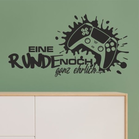 Wandaufkleber Wandtattoo Aufkleber Wand Tattoo Sticker Gamer Spiel Konsole Zocken Spielen Game Over Eat Sleep Repeat Level