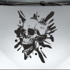 Aufkleber Auto Totenkopf Schädel Skull Bones Böse Cappy Gangster Zylinder Rosen Blumen Blüten Gentleman DJ Rock Punisher