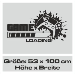 Wandaufkleber Wandtattoo Aufkleber Wand Tattoo Sticker Gamer Spiel Konsole Zocken Spielen Game Over Eat Sleep Repeat Level