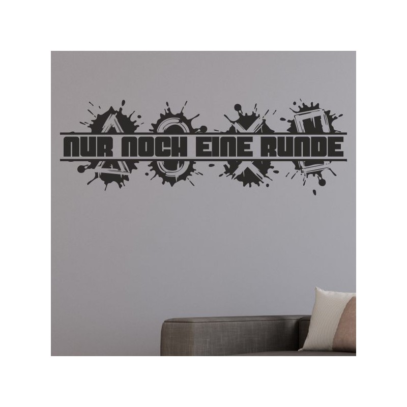 Wandaufkleber Wandtattoo Aufkleber Wand Tattoo Sticker Gamer Spiel Konsole Zocken Spielen Game Over Eat Sleep Repeat Level