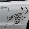 Aufkleber SET Auto Car Tattoo Style Seiten Tribal Dekor Pferd Gecko Power Blumen Ranke Fee Hexe Blumen Blüten Gecko Farbe Decal