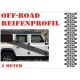 Aufkleber Reifenspur Offroad 4x4 Reifenprofil Profil 14