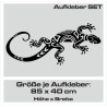 Aufkleber SET Auto Car Tattoo Style Seiten Tribal Dekor Pferd Gecko Power Blumen Ranke Fee Hexe Blumen Blüten Gecko Farbe Decal