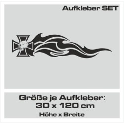 Aufkleber SET Auto Car Tattoo Style Seiten Tribal Dekor Pferd Gecko Power Blumen Ranke Fee Hexe Blumen Blüten Gecko Farbe Decal