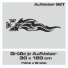 Aufkleber SET Auto Car Tattoo Style Seiten Tribal Dekor Pferd Gecko Power Blumen Ranke Fee Hexe Blumen Blüten Gecko Farbe Decal