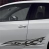 Aufkleber SET Auto Car Tattoo Style Seiten Tribal Dekor Pferd Gecko Power Blumen Ranke Fee Hexe Blumen Blüten Gecko Farbe Decal