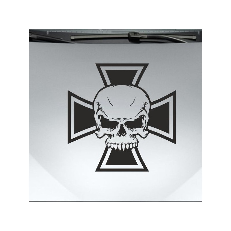 Aufkleber Auto Totenkopf Schädel Skull Bones Böse Cappy Gangster Zylinder Rosen Blumen Blüten Gentleman DJ Rock Punisher