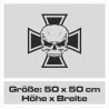 Aufkleber Auto Totenkopf Schädel Skull Bones Böse Cappy Gangster Zylinder Rosen Blumen Blüten Gentleman DJ Rock Punisher
