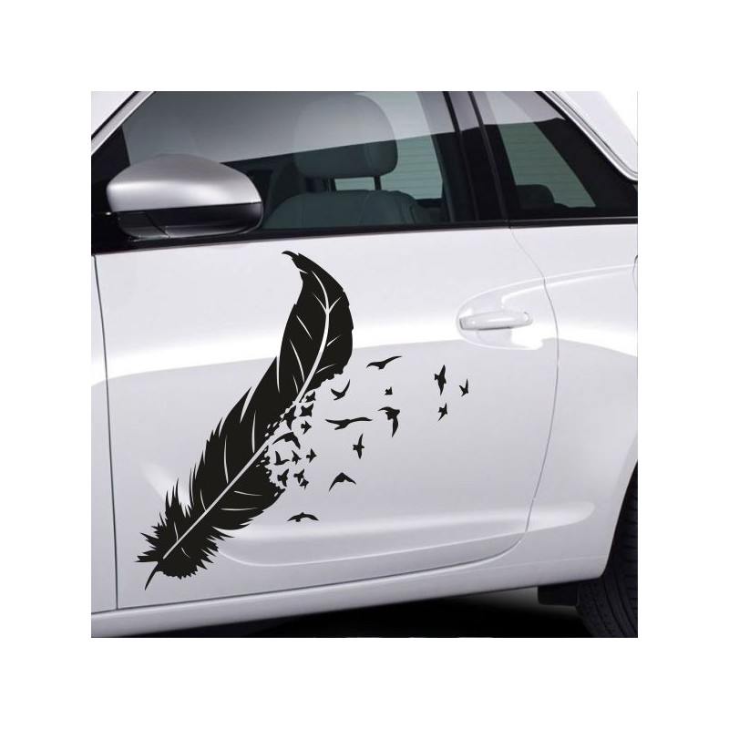 Aufkleber SET Auto Car Tattoo Style Seiten Tribal Dekor Pferd Gecko Power Blumen Ranke Fee Hexe Blumen Blüten Gecko Farbe Decal