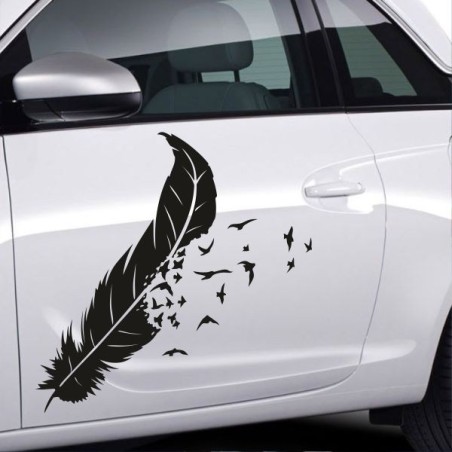 Aufkleber SET Auto Car Tattoo Style Seiten Tribal Dekor Pferd Gecko Power Blumen Ranke Fee Hexe Blumen Blüten Gecko Farbe Decal