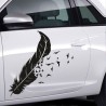 Aufkleber SET Auto Car Tattoo Style Seiten Tribal Dekor Pferd Gecko Power Blumen Ranke Fee Hexe Blumen Blüten Gecko Farbe Decal