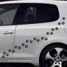 Aufkleber SET Auto Car Tattoo Style Seiten Tribal Dekor Pferd Gecko Power Blumen Ranke Fee Hexe Blumen Blüten Gecko Farbe Decal