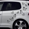 Aufkleber SET Auto Car Tattoo Style Seiten Tribal Dekor Pferd Gecko Power Blumen Ranke Fee Hexe Blumen Blüten Gecko Farbe Decal