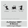 Aufkleber SET Auto Car Tattoo Style Seiten Tribal Dekor Pferd Gecko Power Blumen Ranke Fee Hexe Blumen Blüten Gecko Farbe Decal