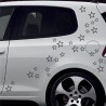Aufkleber SET Auto Car Tattoo Style Seiten Tribal Dekor Pferd Gecko Power Blumen Ranke Fee Hexe Blumen Blüten Gecko Farbe Decal
