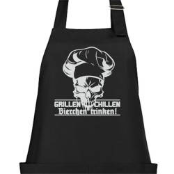Textildruck Aufdruck Schürze Koch Grill Grillen Pizza Backen Kochen Fleisch Name Koch Bier Party Geschenk Freitzeit Gastro Event