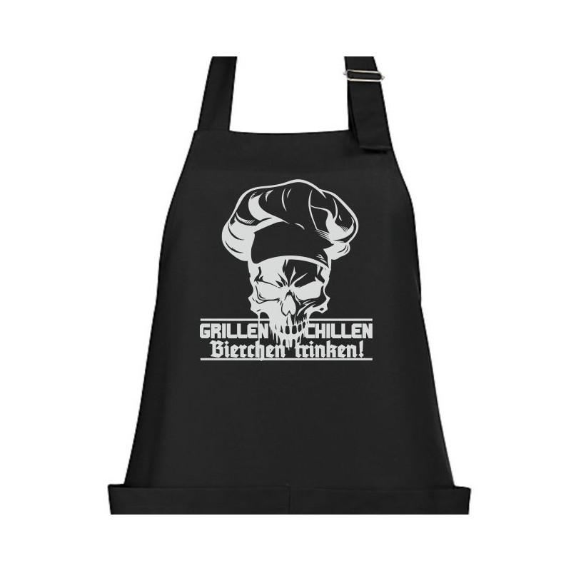 Textildruck Aufdruck Schürze Koch Grill Grillen Pizza Backen Kochen Fleisch Name Koch Bier Party Geschenk Freitzeit Gastro Event