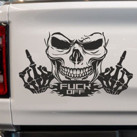 Aufkleber Auto Totenkopf Schädel Skull Bones Böse Cappy Gangster Zylinder Rosen Blumen Blüten Gentleman DJ Rock Punisher