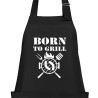 Textildruck Aufdruck Schürze Koch Grill Grillen Pizza Backen Kochen Fleisch Name Koch Bier Party Geschenk Freitzeit Gastro Event